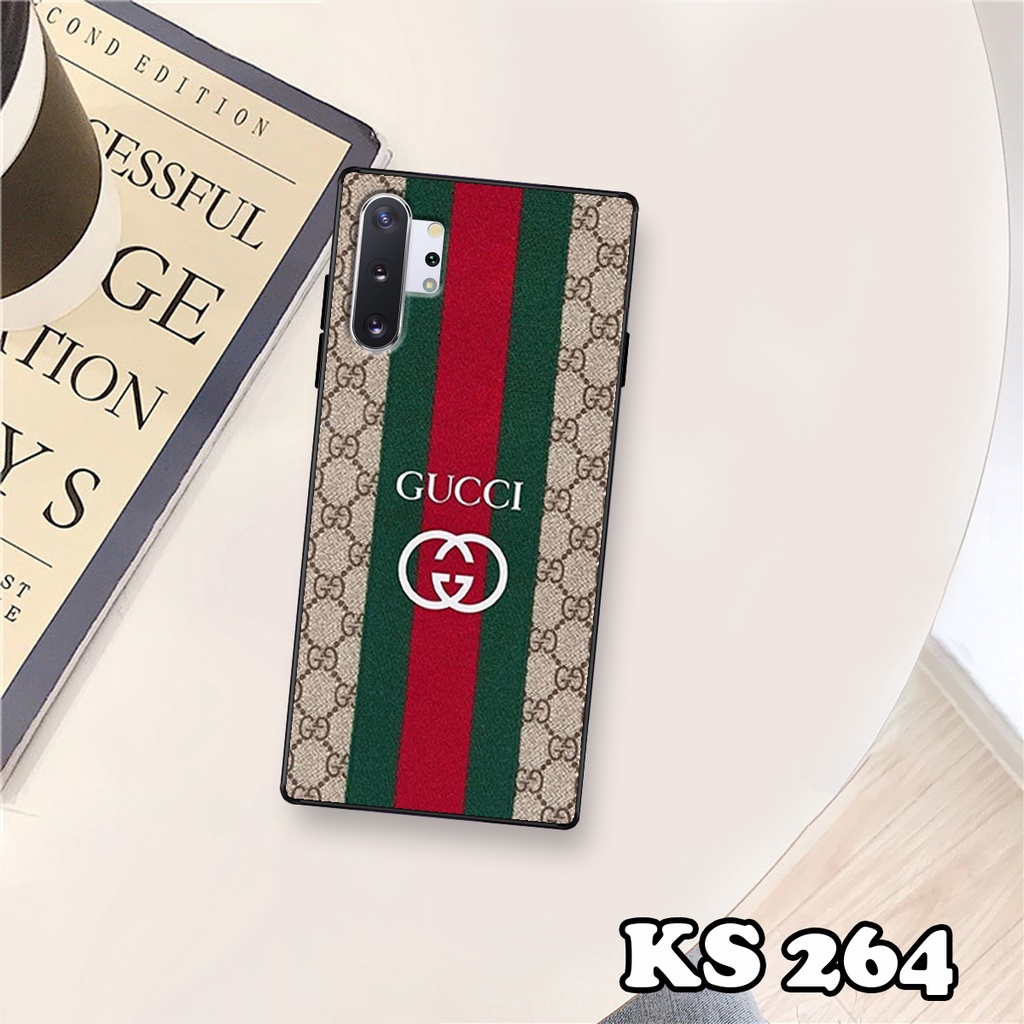 Ốp lưng Samsung Note 10 - Samsung Note 10 Plus - Samsung Note 10 Lite - Ốp in hình ＧＵＣＣＩ - Lưng nhám viền TPU