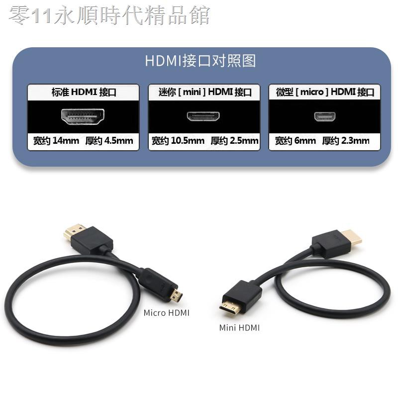 Cáp Chuyển Đổi Dữ Liệu Micro Mini Hdmi Sang 2.0 Hd 4k Giao Diện 60hz Cho Máy Tính / Laptop | BigBuy360 - bigbuy360.vn