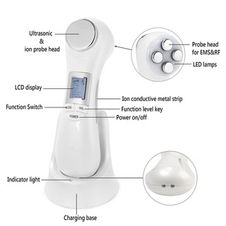 Máy chăm sóc da công nghệ mới Demacare dm 3800 6 in 1 (Photon , RF, EMS, siêu âm, ion âm, dương, rung mát xa)