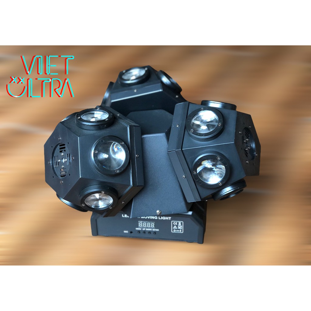 Đèn Moving 18 Mắt 3 Đầu Đảo Xoay