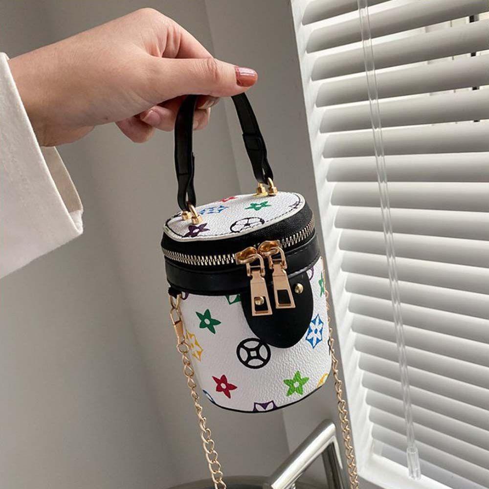 FORBETTER Túi Da PU Đeo Vai Mini In Chữ Phong Cách Pháp Cổ Điển Dùng Đựng Điện Thoại / Tiền Xu
