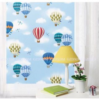 Giấy dán kính mờ hình khinh khí cầu khổ rộng 90 cm độ dài theo số lượng× 1m mã 9842