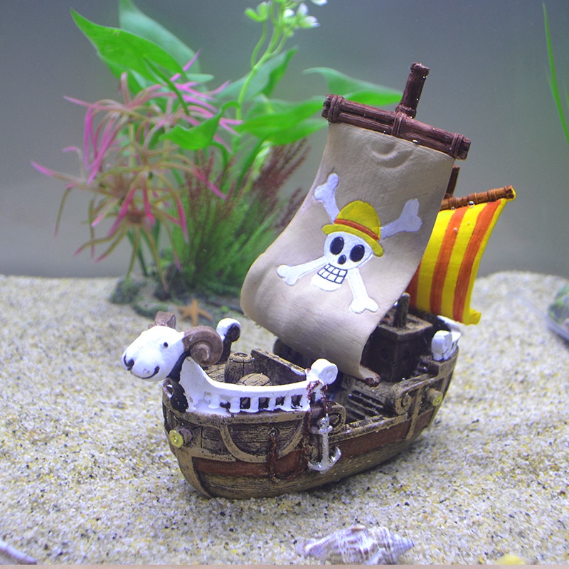 Tàu Ngầm Hải Tặc sunken Bằng Nhựa resin Trang Trí Bể Cá