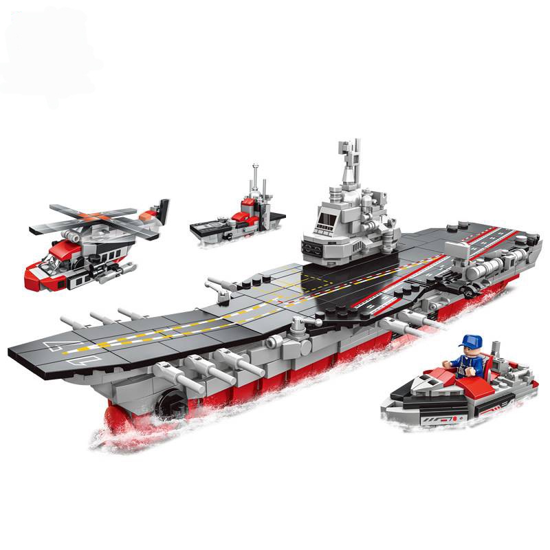 BỘ ĐỒ CHƠI XẾP HÌNH TÀU Sân Bay, CHIẾN THUYỀN  - Đồ Chơi Lắp Ráp Tàu Hải Quân