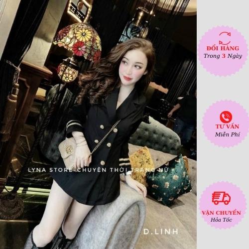 Áo khoác vest blazer nữ hoàng gia tay bo viền dáng dài công sở ulzzang Hàn Quốc