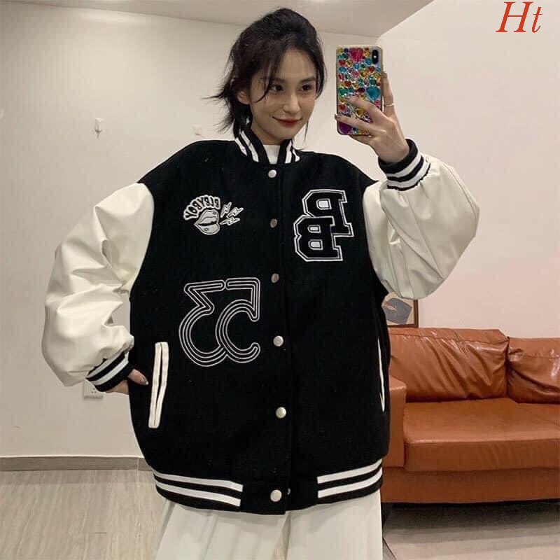Áo Khoác Bomber Nam Nữ In Chữ nỉ PB53 Thời Trang Unisex 365
