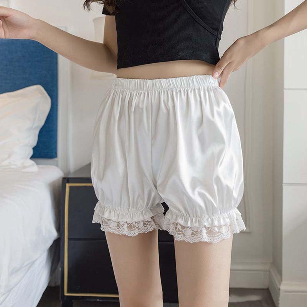 Erich an toàn quần ngắn quần an toàn quần ngắn giải trí mát mẻ quần phụ nữ đèn lồng băng lụa mùa hè xù rời quần ngắn bí ngô quần ngắn