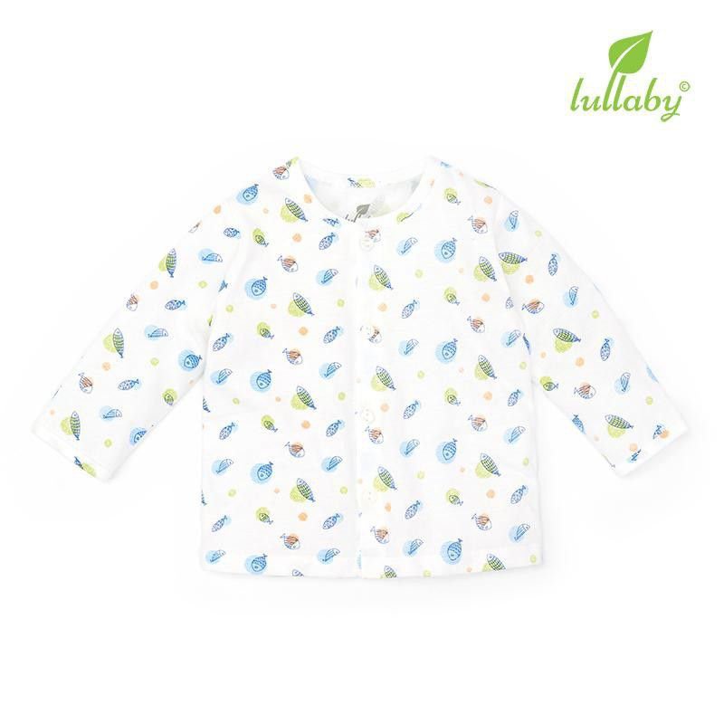 [FAFRINW05 giảm tối đa 30k đơn 150k]Áo lẻ cài giữa cotton mỏng họa tiết LULLABY NH48B