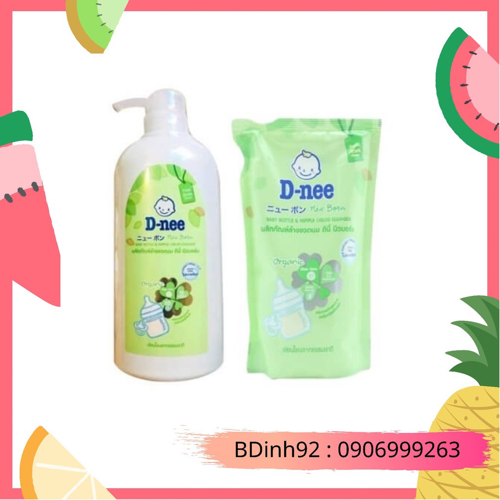 Nước Rửa Bình Sữa Dnee (Túi 600ML)