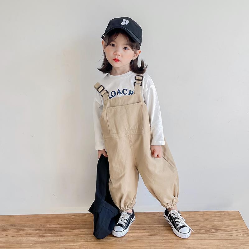 Quần Yếm Dáng Rộng Phong Cách Nhật Hàn Thời Trang Mùa Xuân Mới 2022 Cho Bé Trai Gái