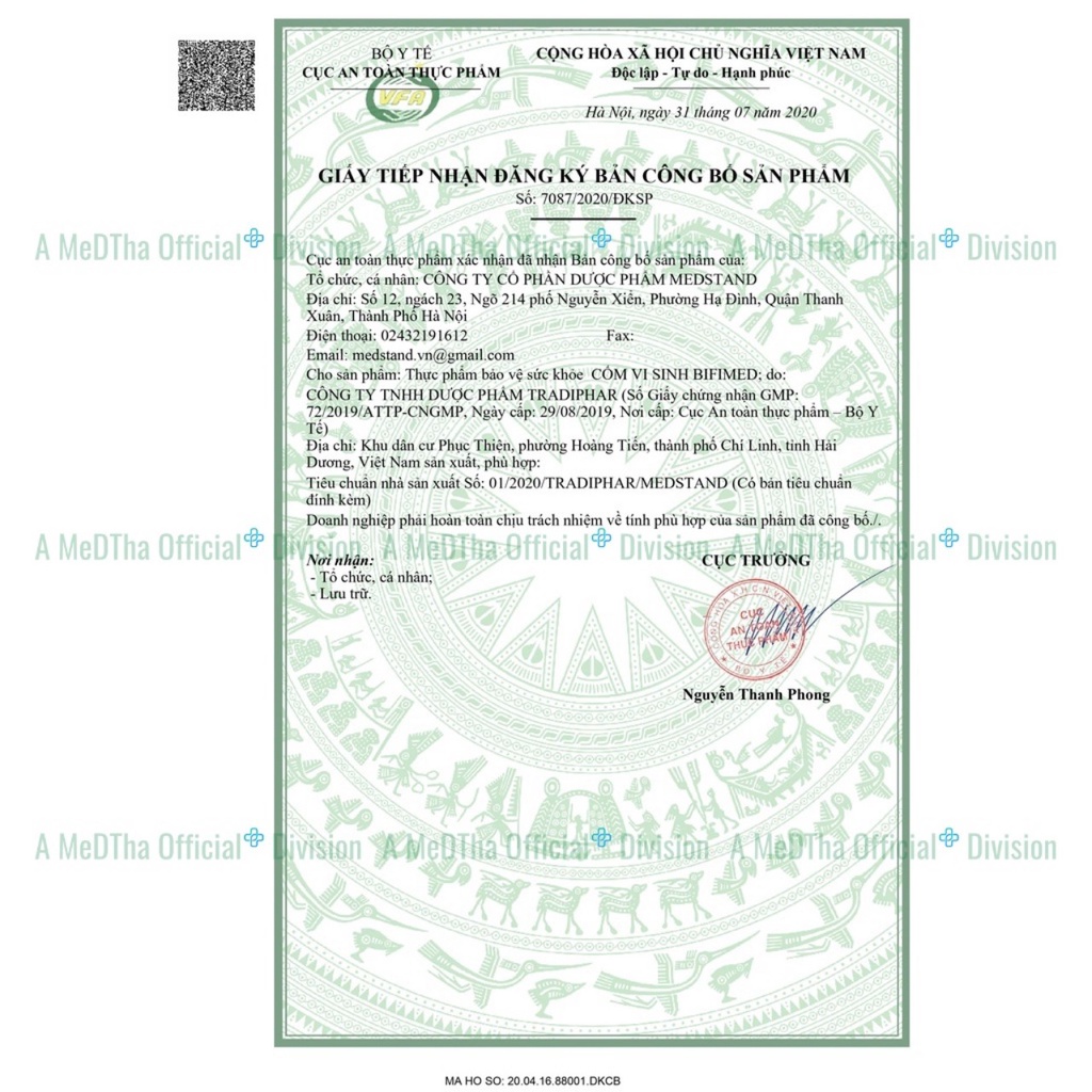 CỐM VI SINH BIFIMED – Hỗ trợ bổ sung lợi khuẩn, giúp nâng cao sức đề kháng, cải thiện hệ vi sinh đường ruột ở trẻ