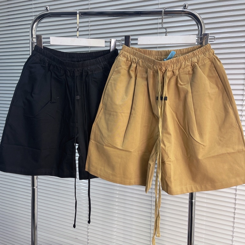 ⚡️[Hight Quality] - Quần Short FOG Fear Of God Seventh Collection Trouser Short Black/Beige, Quần Short FOG ESSENTIALS