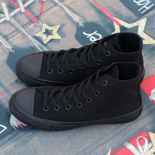 Giày Sneaker Ck2 Cổ Cao Full Đen Nữ