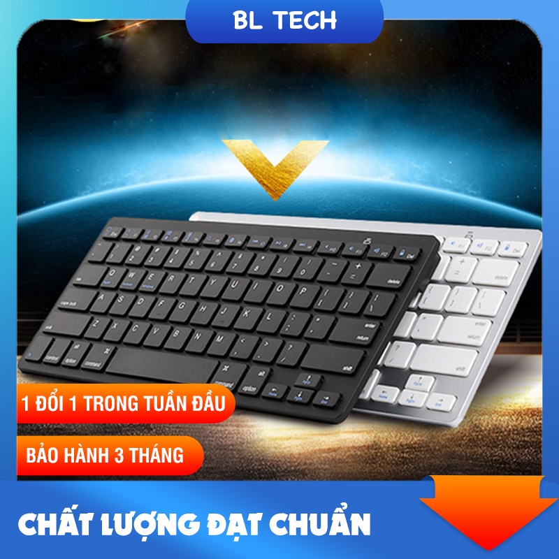 Bàn phím bluetooth dùng được cho Laptop điện thoại kiểu dáng mỏng nhẹ sang trọng mang đi tiện dụng