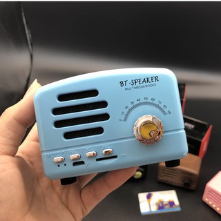 Loa Bluetooth không dây mini phong cách cổ điển