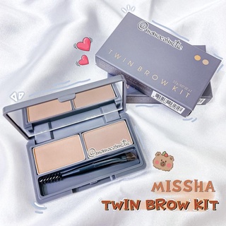 Bột tán mày 2 màu Missha Twin Brow Kit