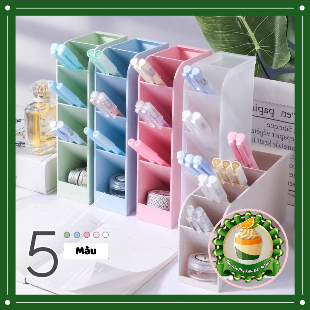 Kệ Đựng Bút 4 Ngăn Để Được 2 Kiểu Ngang Dọc