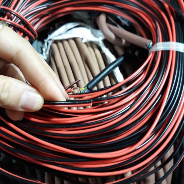 100m dây điện đôi 20AWG 0.5ly