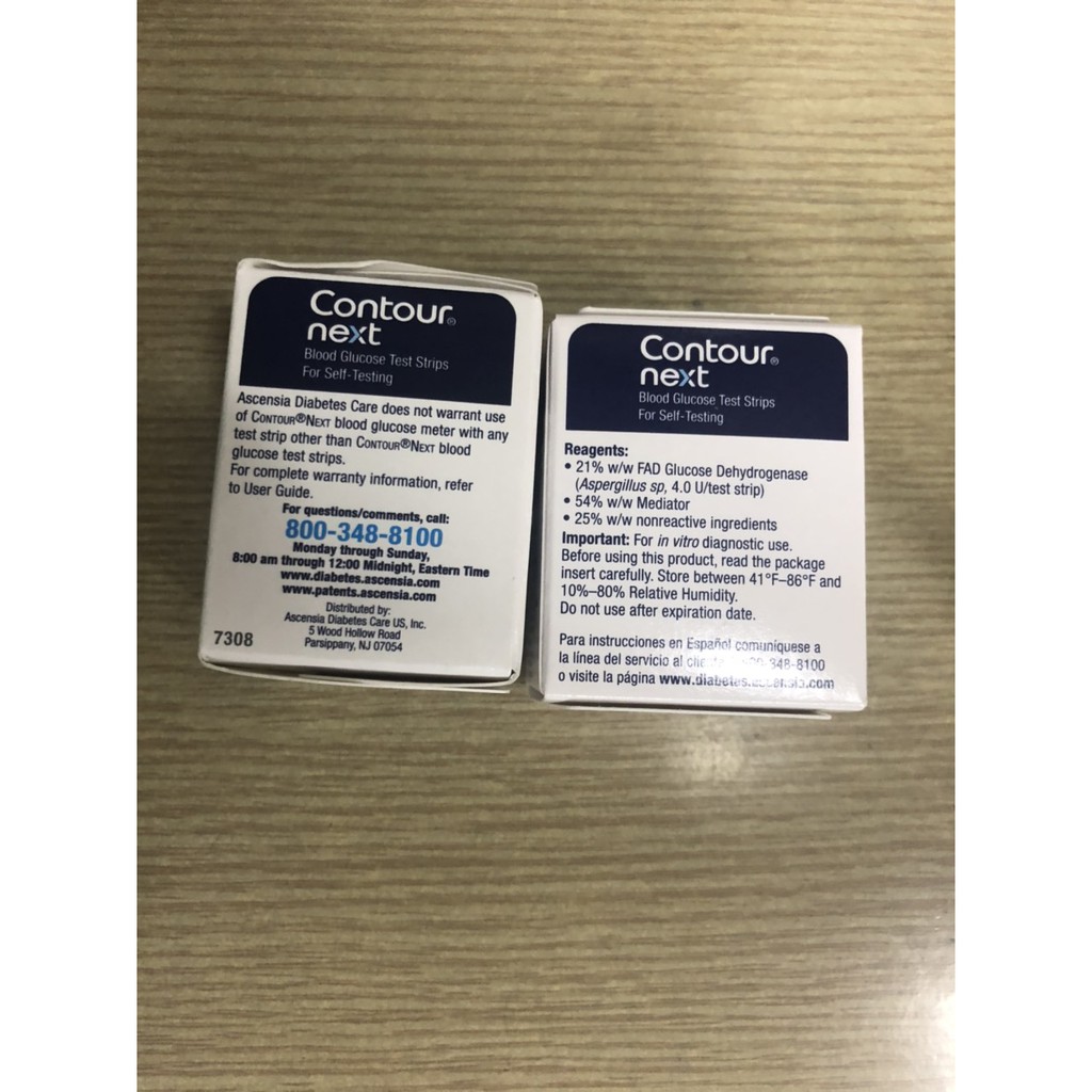Que thử đường huyết Contour Next 50 que