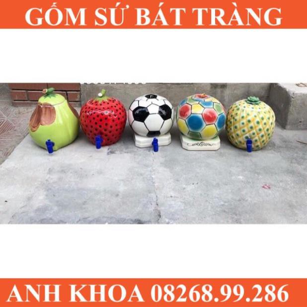 Bình sứ đựng nước Bát Tràng - Gốm sứ Bát Tràng Anh Khoa