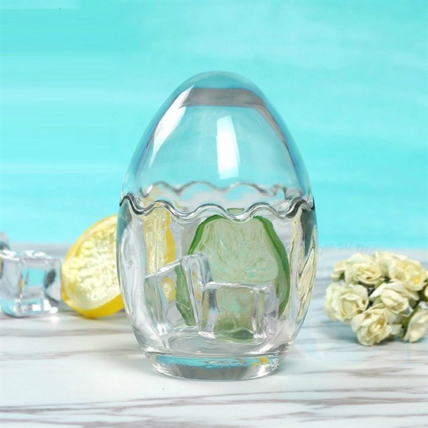 Hũ thủy tinh Hình Quả Trứng 60ml làm bánh pudding, sữa chua, flan cho bé