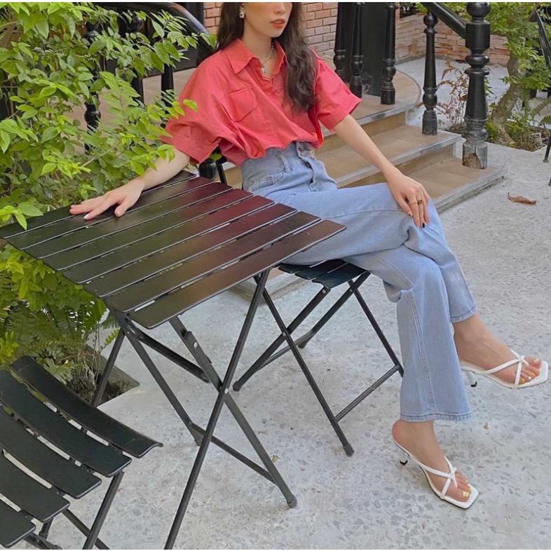 NEW ARRIVALS FREESHIP- CÓ SĂN QUẦN BÒ JEAN ỐNG RỘNG LƯNG CAO 3 CÚC SIÊU HACK DÁNG CẠP CAO ẢNH THẬT 100%
