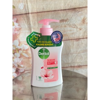 Nước rửa tay Dettol kháng khuẩn chăm sóc da - Chai 250g