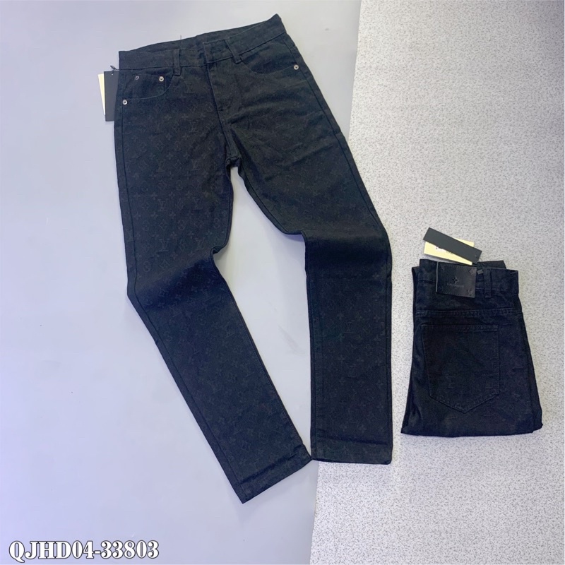 Quần Jean đơn giản Dệt vân hoa QJHD04