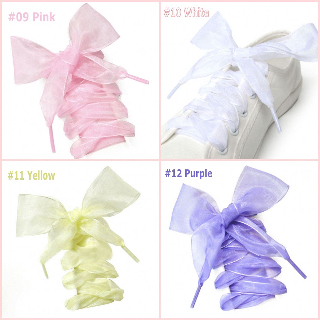 Dây giày thể thao bằng lụa satin thời trang