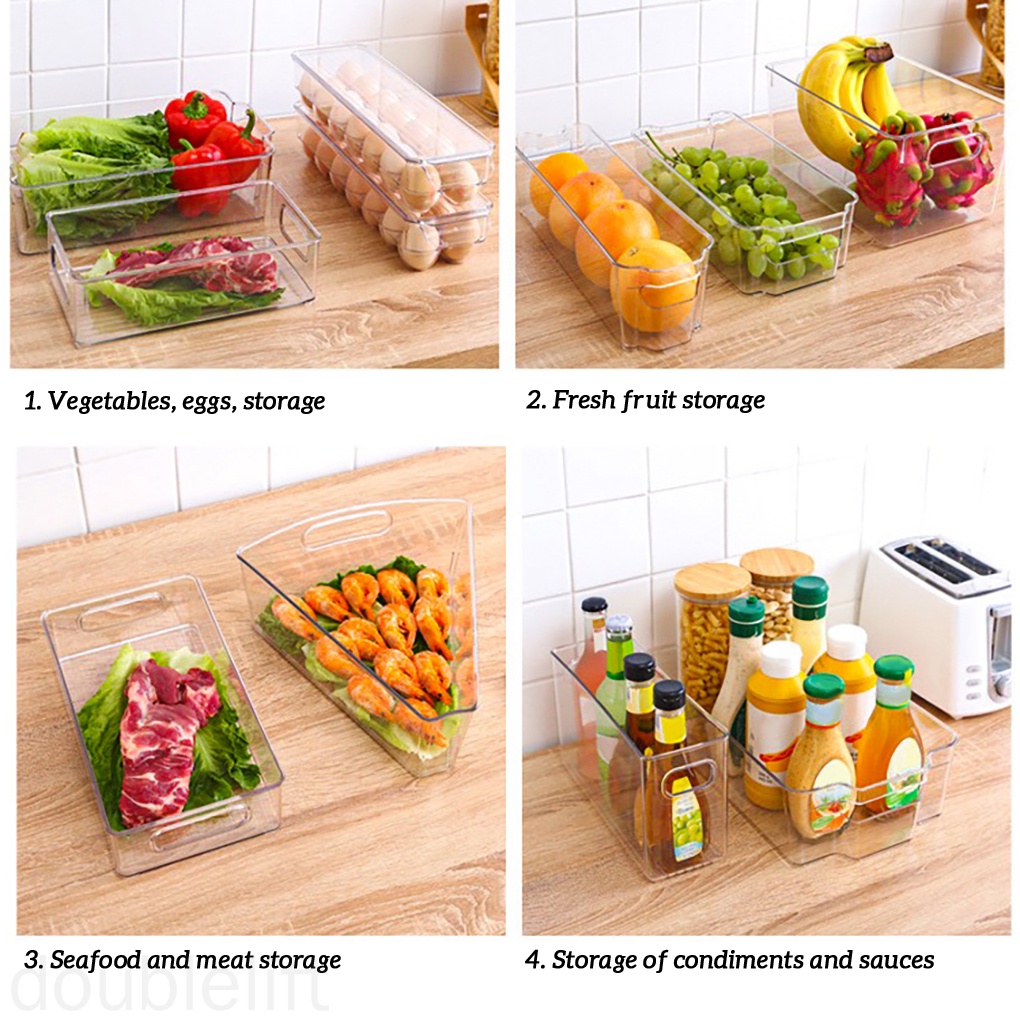 Hộp Đựng Thực Phẩm / Trái Cây / Thực Phẩm Trong Suốt Tiện Dụng Cho Tủ Lạnh