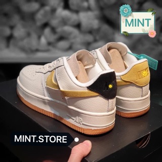 Giày thể thao sneaker force gót đen vàng