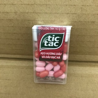 Lọ Kẹo Ngậm Thơm Mát TicTac Dâu Bạc Hà 14,5g