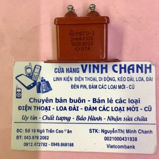Combo 6 con tụ nga 2m 160v