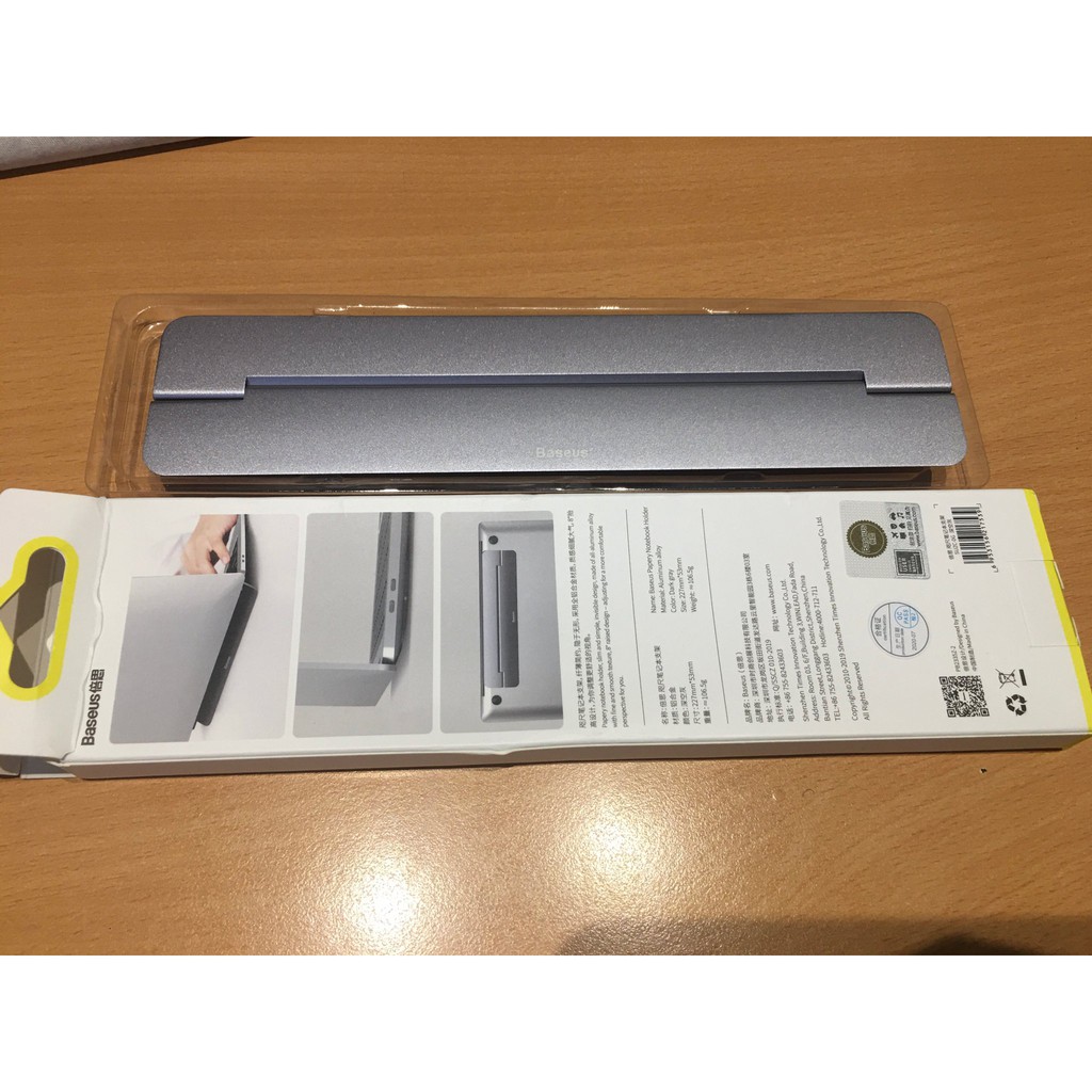 Giá đỡ Macbook - Giá kê Laptop macbook Baseus Papery Notebook Holder Siêu Mòng, Nhẹ, Xếp Gọn, Hợp Kim Nhôm Aluminum | BigBuy360 - bigbuy360.vn