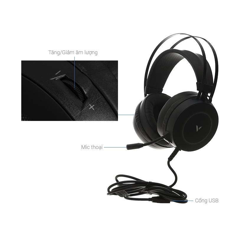 Tai nghe chụp tai gaming RAPOO VH160