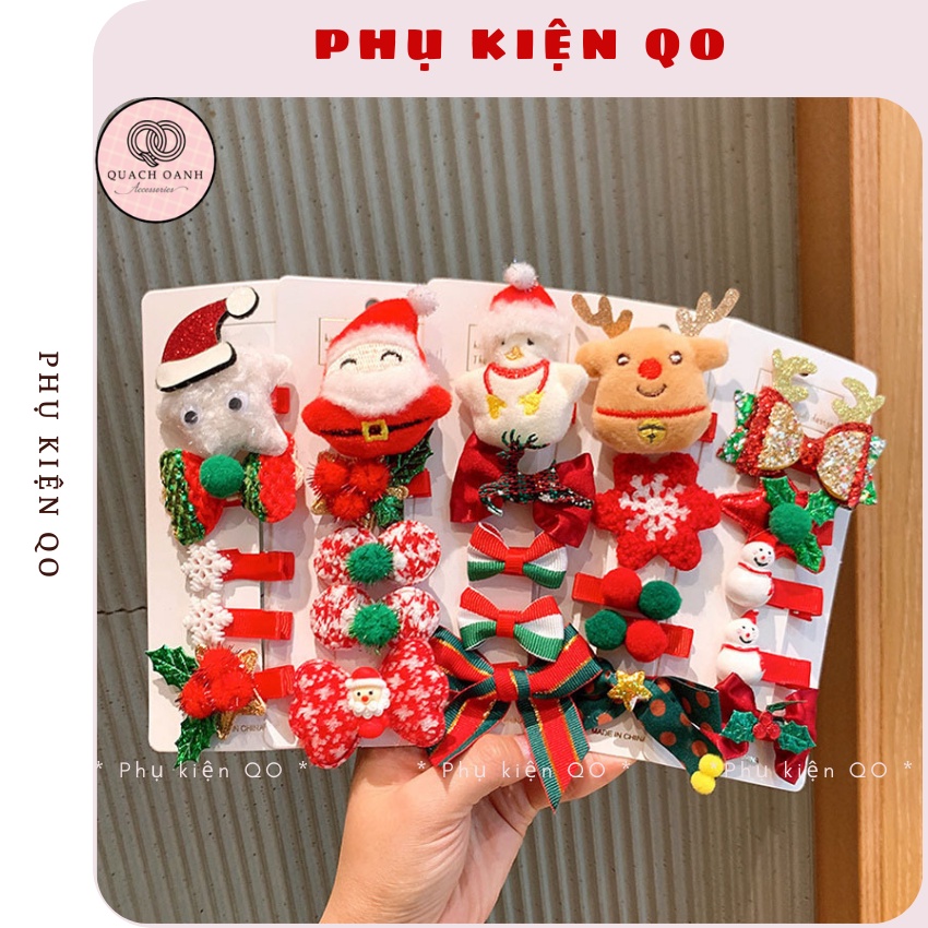 Set 10 kẹp mái Noel dễ thương cho bạn gái - KEP13