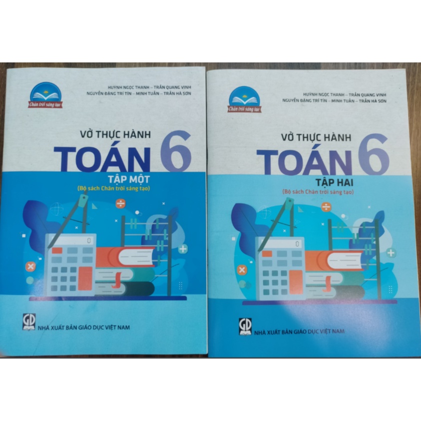 Sách - Combo Vở thực hành Toán 6 - tập 1 + 2 (Bộ sách Chân trời sáng tạo)