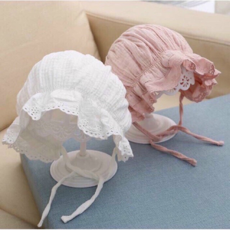 Mũ Công Chúa Phối Ren Siêu Đẹp Cho Bé