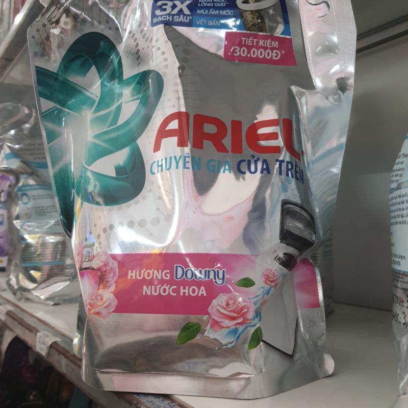 Nước giặt Ariel cửa Trên Hương downy túi 1,8kg