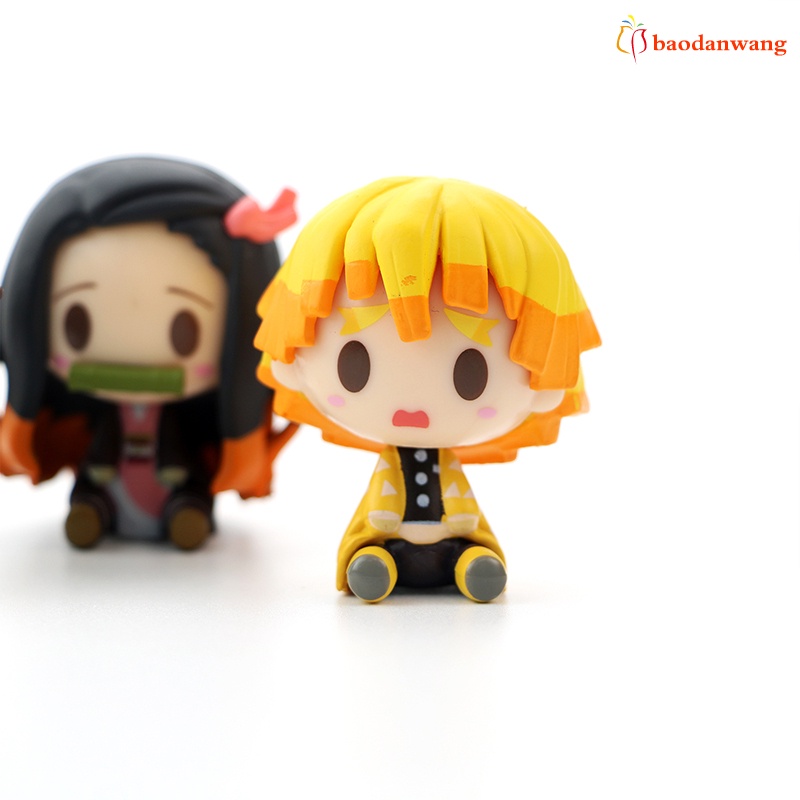 Set 4 mô hình nhân vật anime Demon Slayer Kimetsu No Yaiba dễ thương