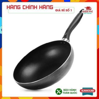 Free ship_ chảo chống dính sunhouse đáy sâu 20cm shs20, chảo sunhouse 20cm, dùng cho bếp ga.