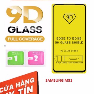 Kính cường lực 9D cho Galaxy M51 Full màn hình