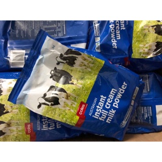 Sữa bột nguyên kem Coles của Úc 1kg