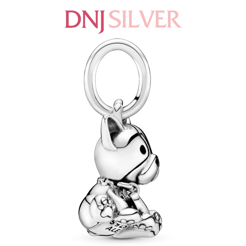 Charm bạc 925 cao cấp, hàng chuẩn bạc - Charm Bulldog Puppy Dog thích hợp để mix vòng tay charm - DN215