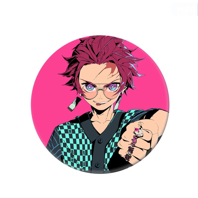 Huy hiệu cái áo IN HÌNH Kimetsu no Yaiba Thanh gươm diệt quỷ anime chibi dễ thương xinh xắn mẫu 7