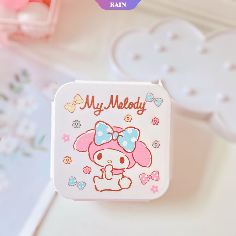 Hộp Đựng Cơm Trưa Hình Hoạt Hình My Melody Kuromi Cinnamoroll Hello Kitty Kawaii Có Nắp Đậy Sanrioed Làm Hộp Đựng Cơm Trưa