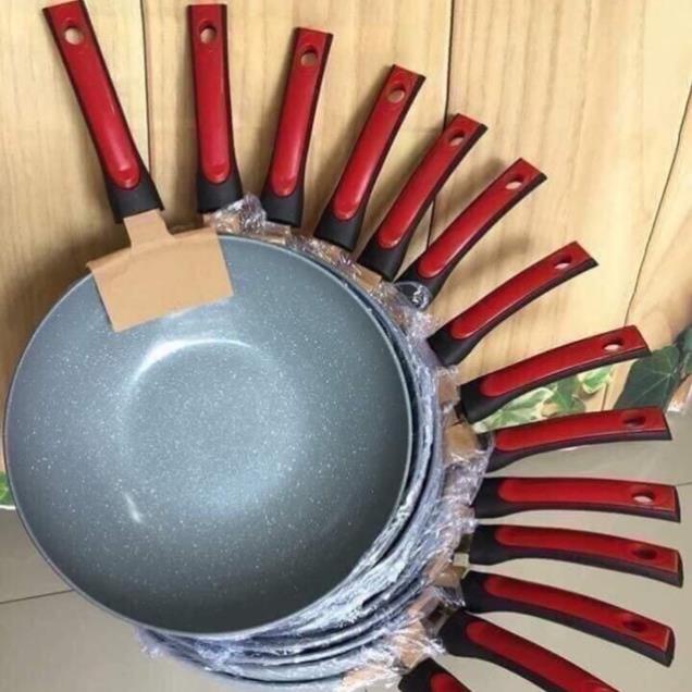 Chảo đá CERAMIC sâu lòng 32cm dùng được cả bếp từ tiện lợi
