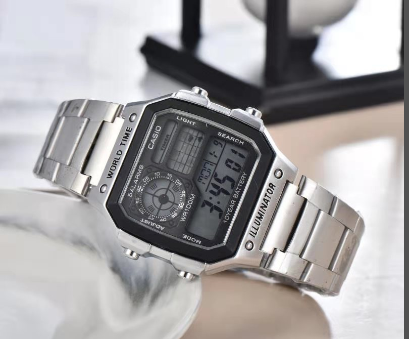 Đồng Hồ Điện Tử Thể Thao Casio Màu Vàng Hồng Cho Nam