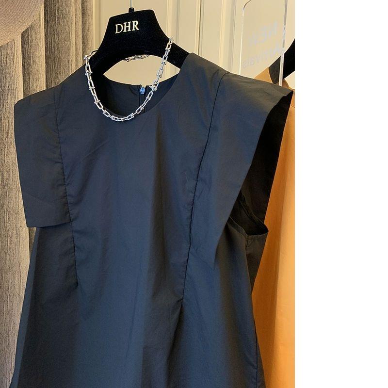 Áo Thun Mỏng Dáng Rộng Tay Bay Phong Cách Pháp Hàn Cổ Điển Thiết Kế Thời Trang