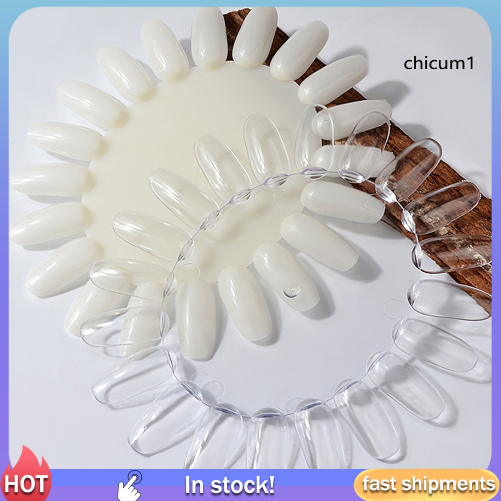 Bộ 20 khuôn móng giả trưng bày màu móng tay